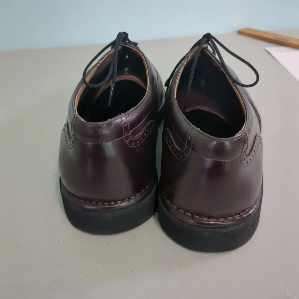 Rockport Dressport Vibram Mens Size 11w Brown Leather Dress Shoes